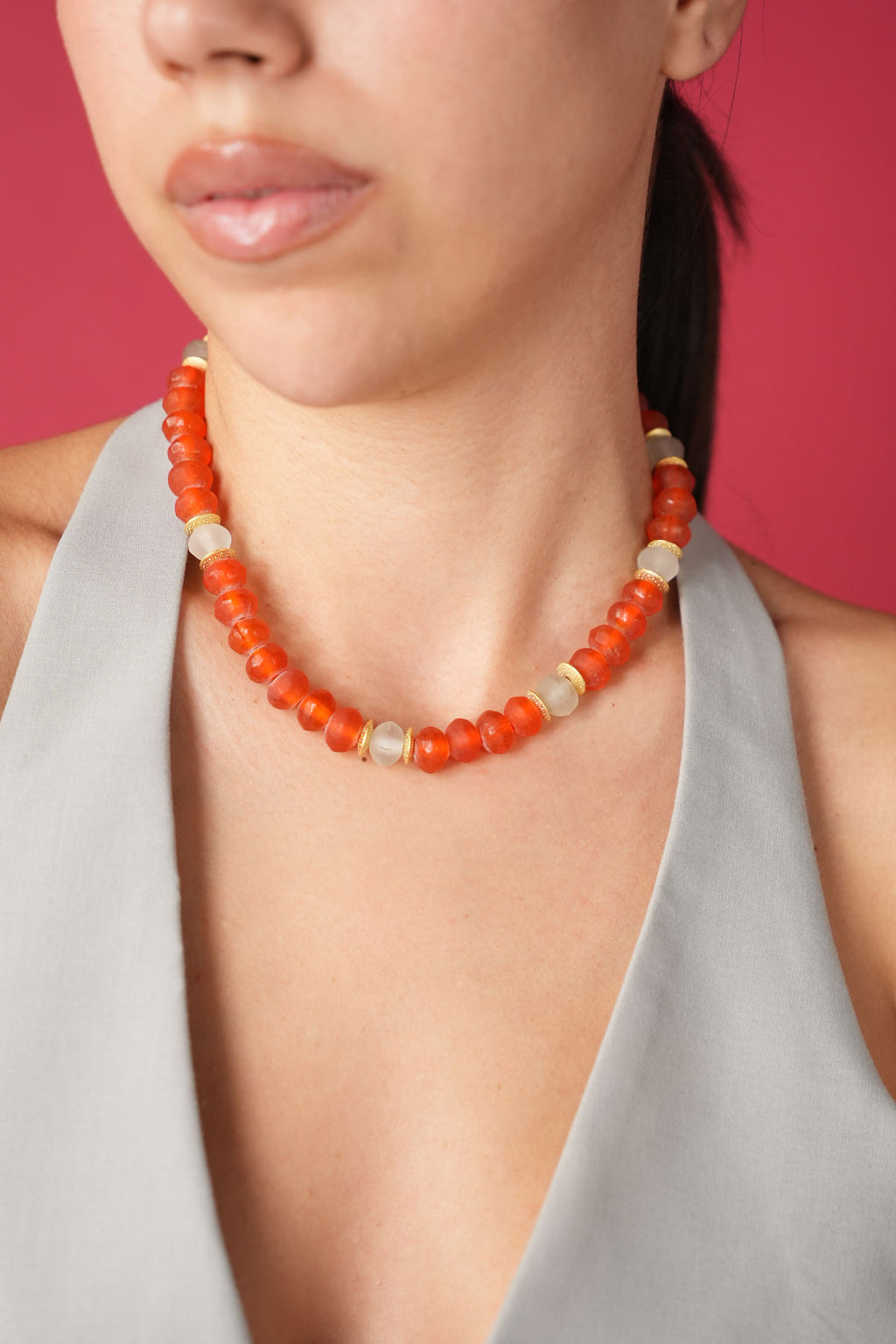 Virelia Orange Necklace