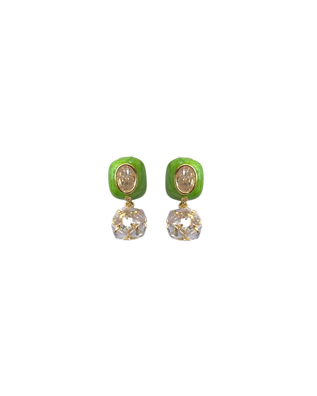 Hue Green Earrings