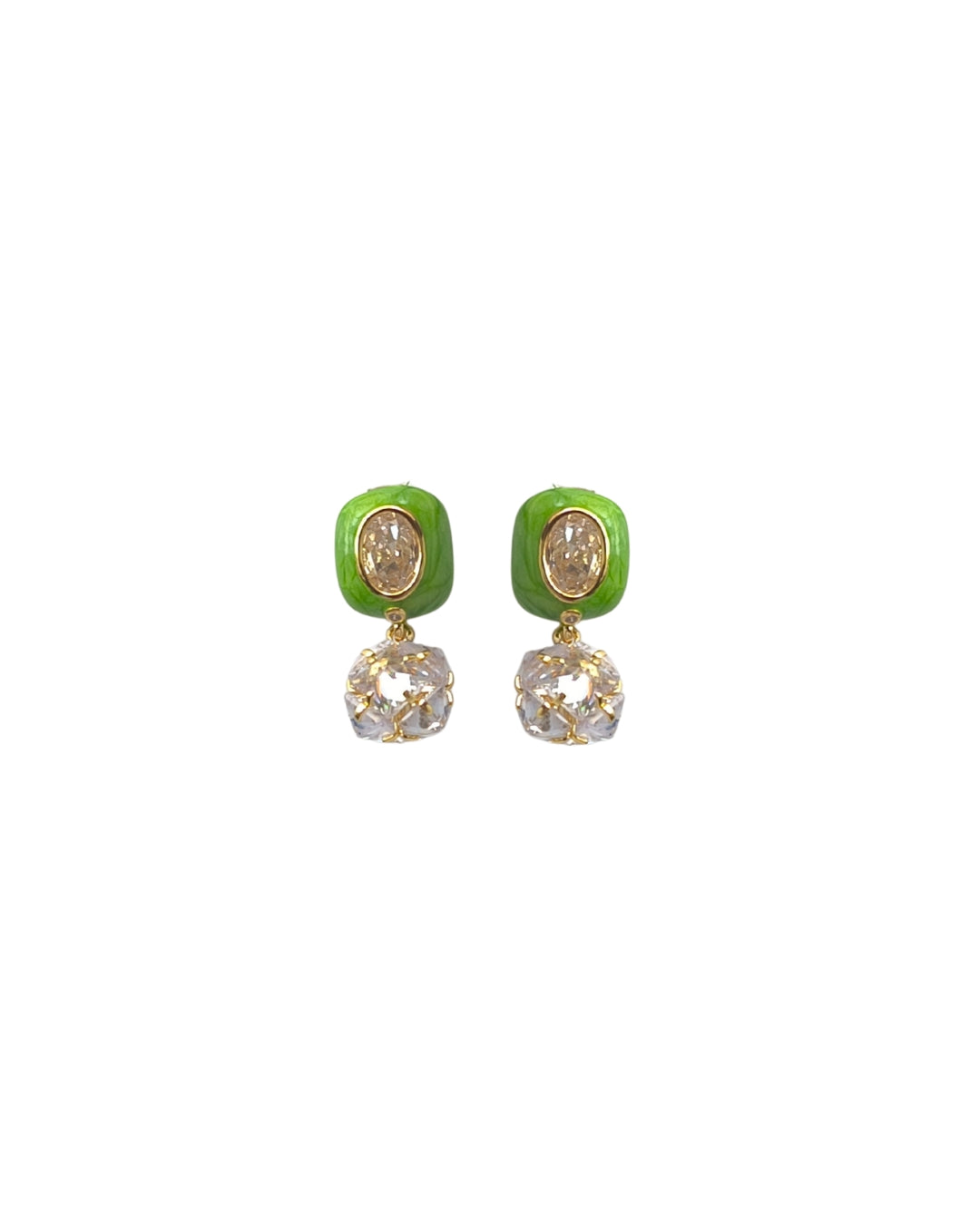 Hue Green Earrings
