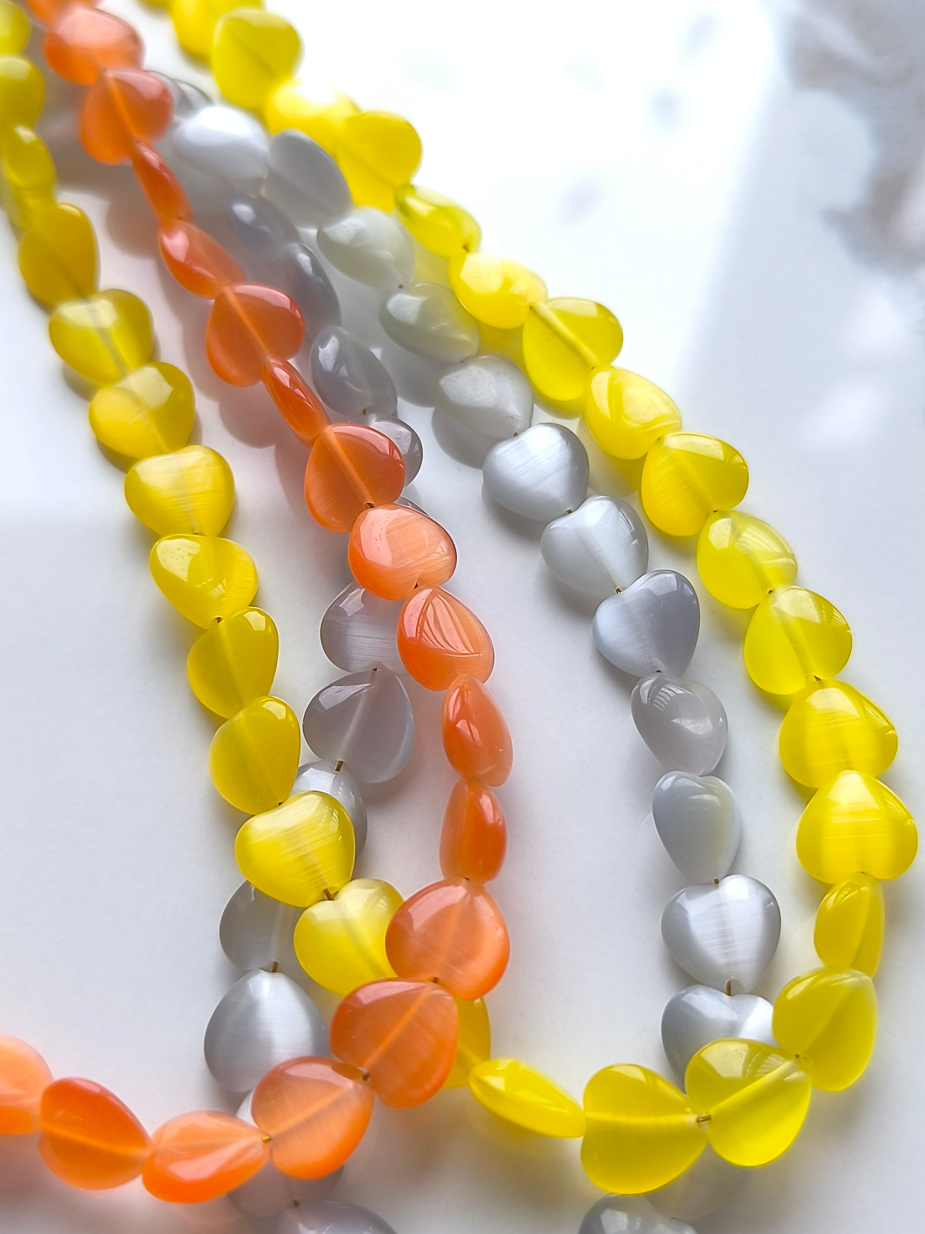 Amour Fin | Yellow Heart Necklace