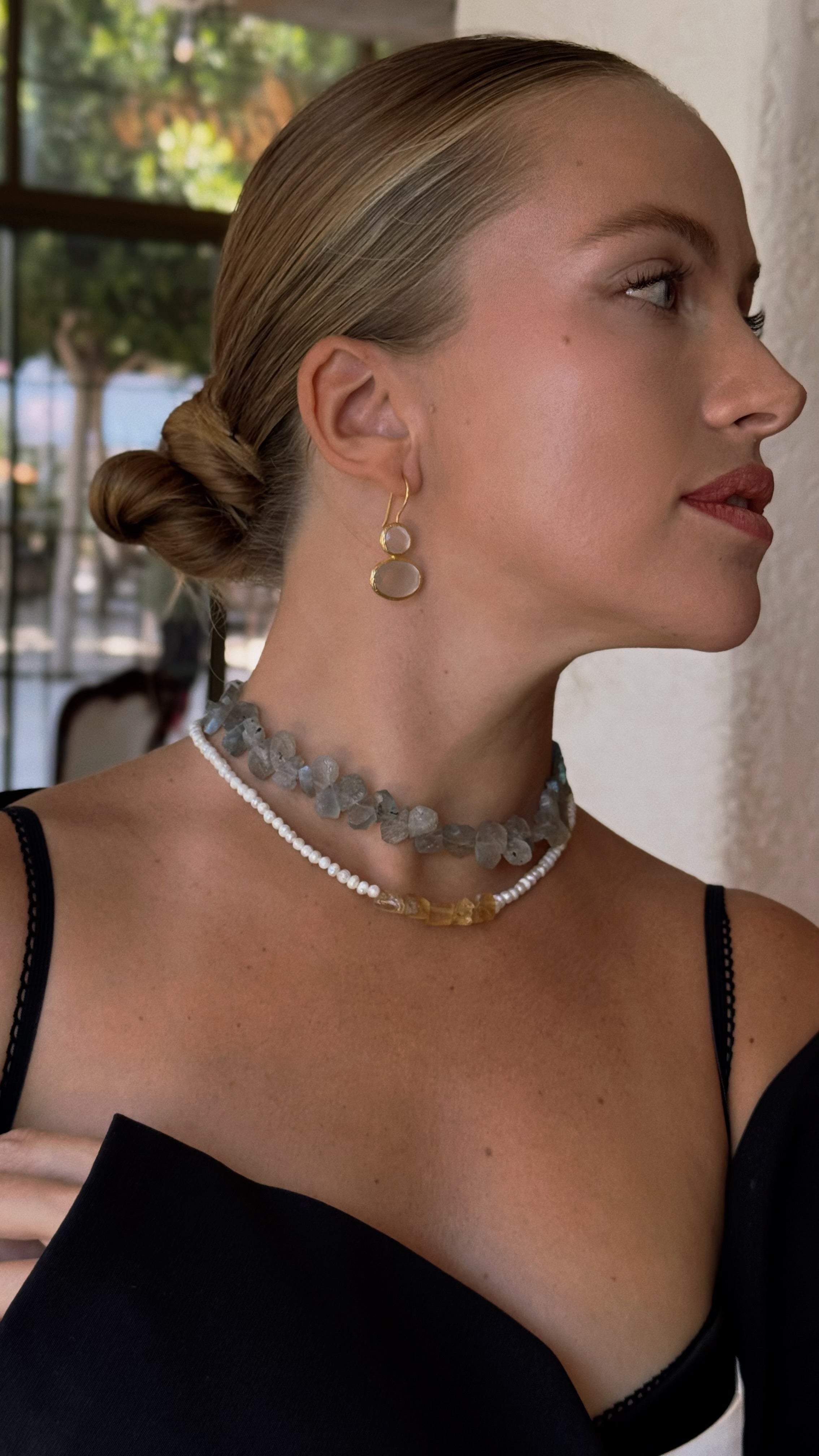 Martina Gümüş İnci Kolye