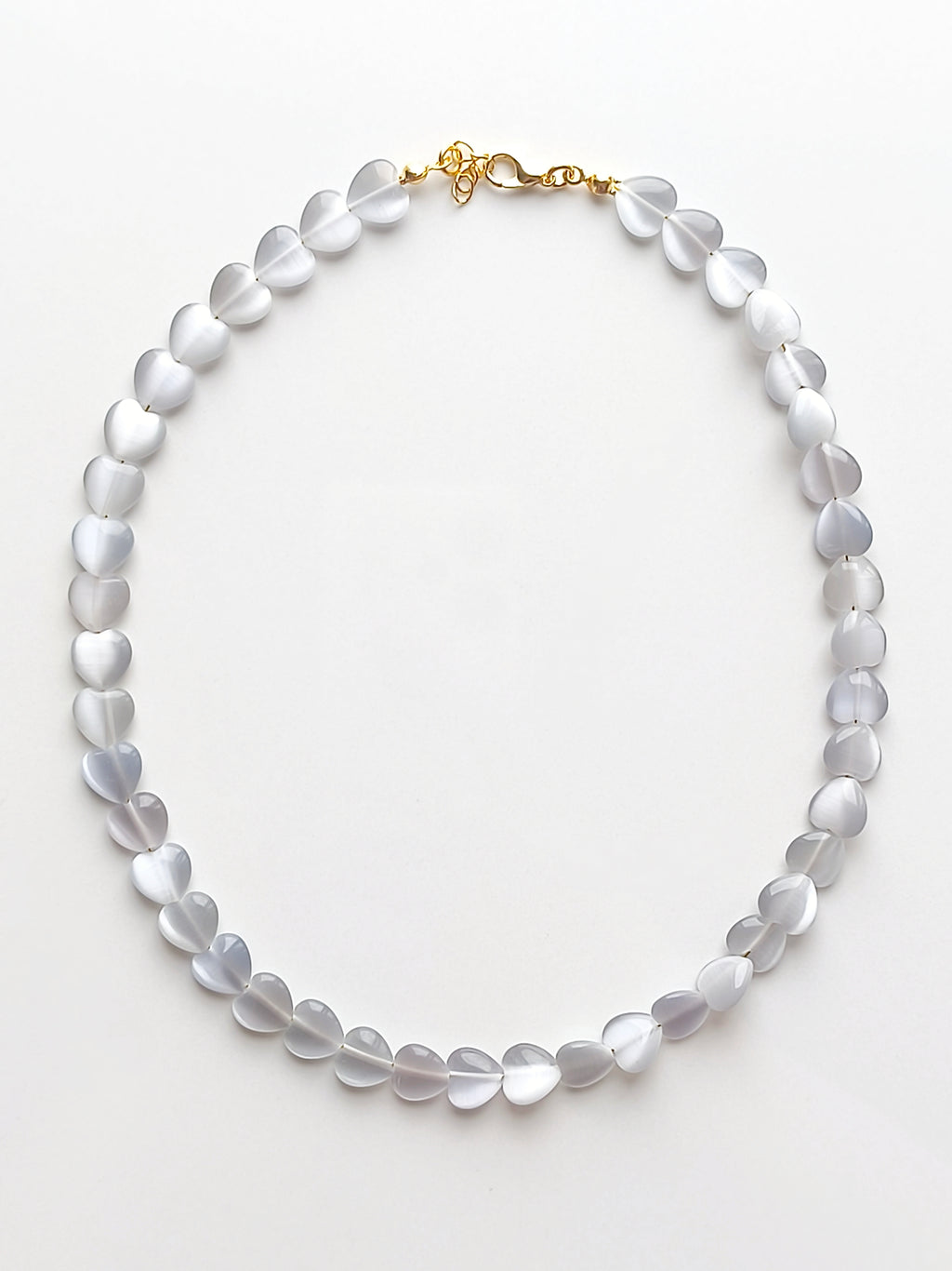 Amour Fin | Grey Heart Necklace