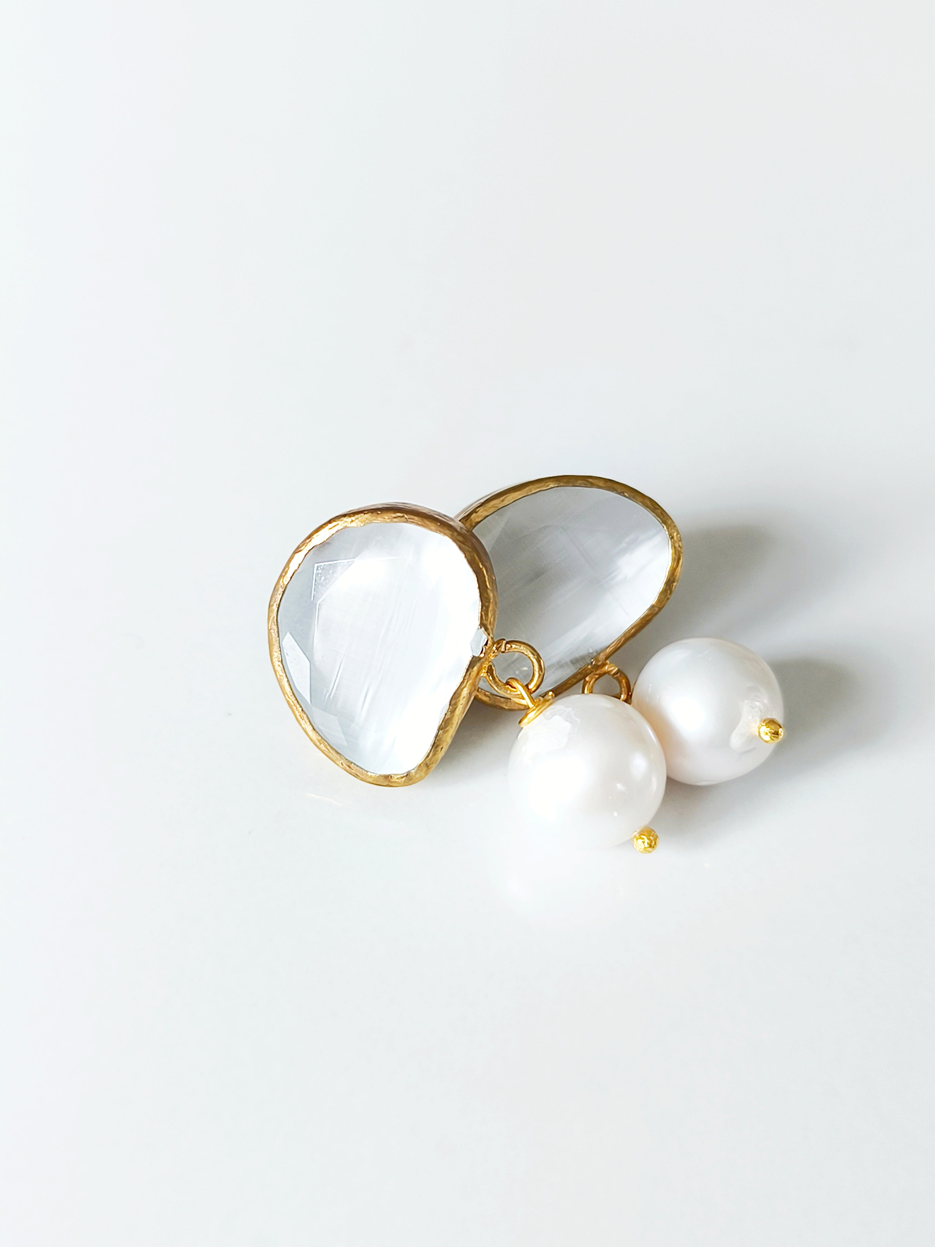 Molten Selenite Earrings