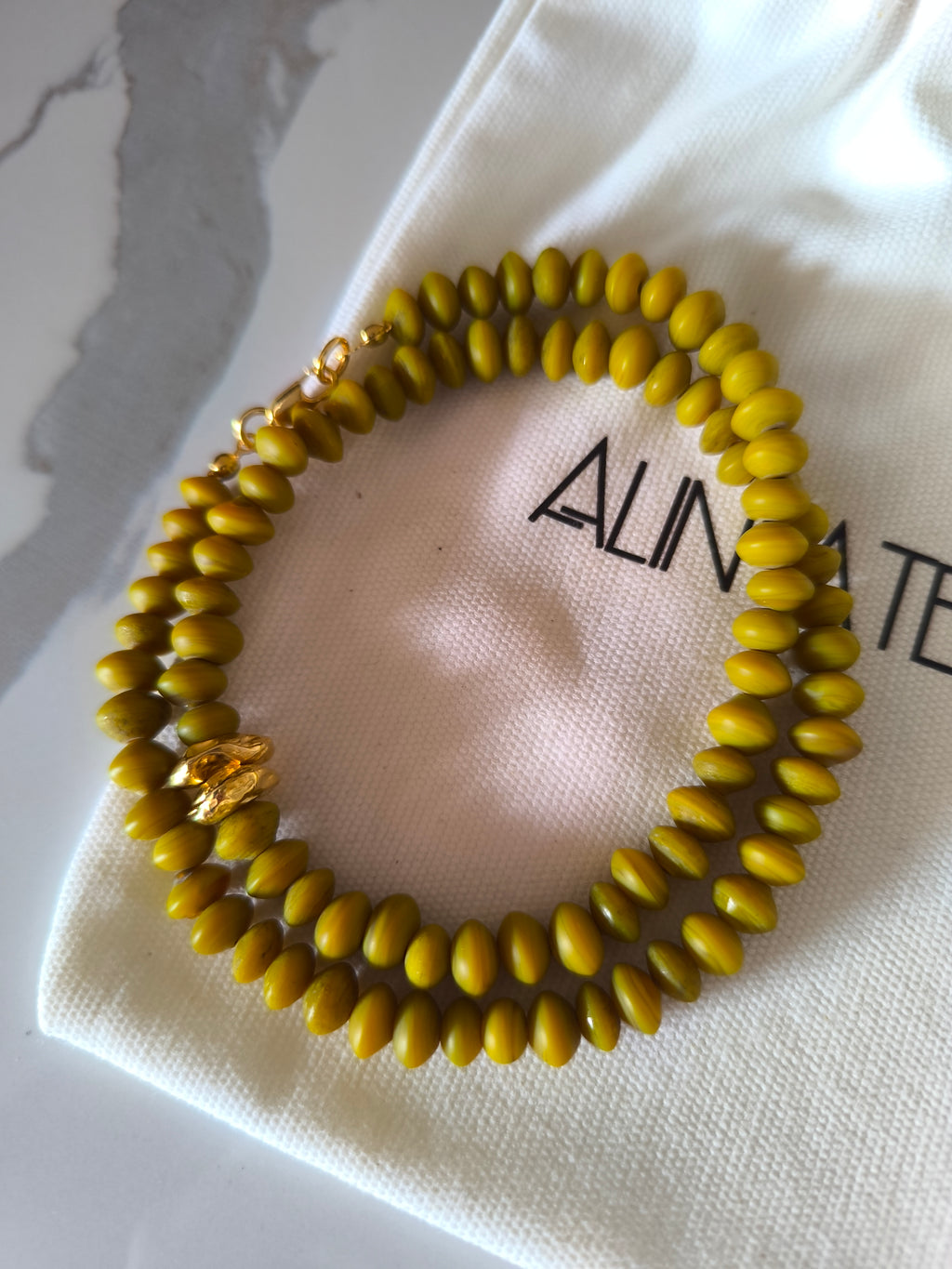 Terra Viva Mustard Yellow Necklace