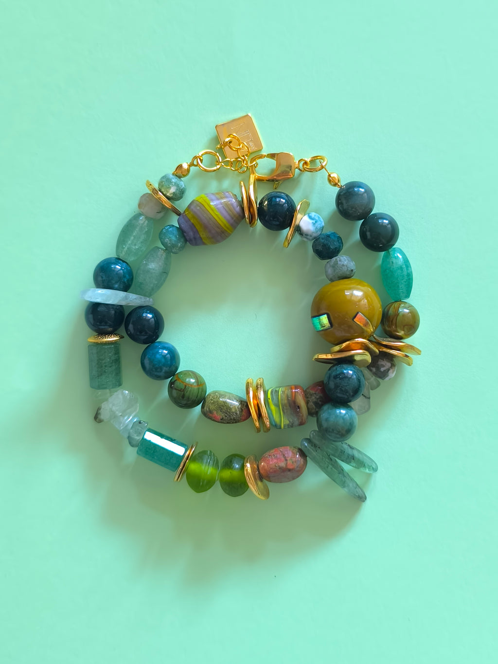 Mista Mix Green Necklace