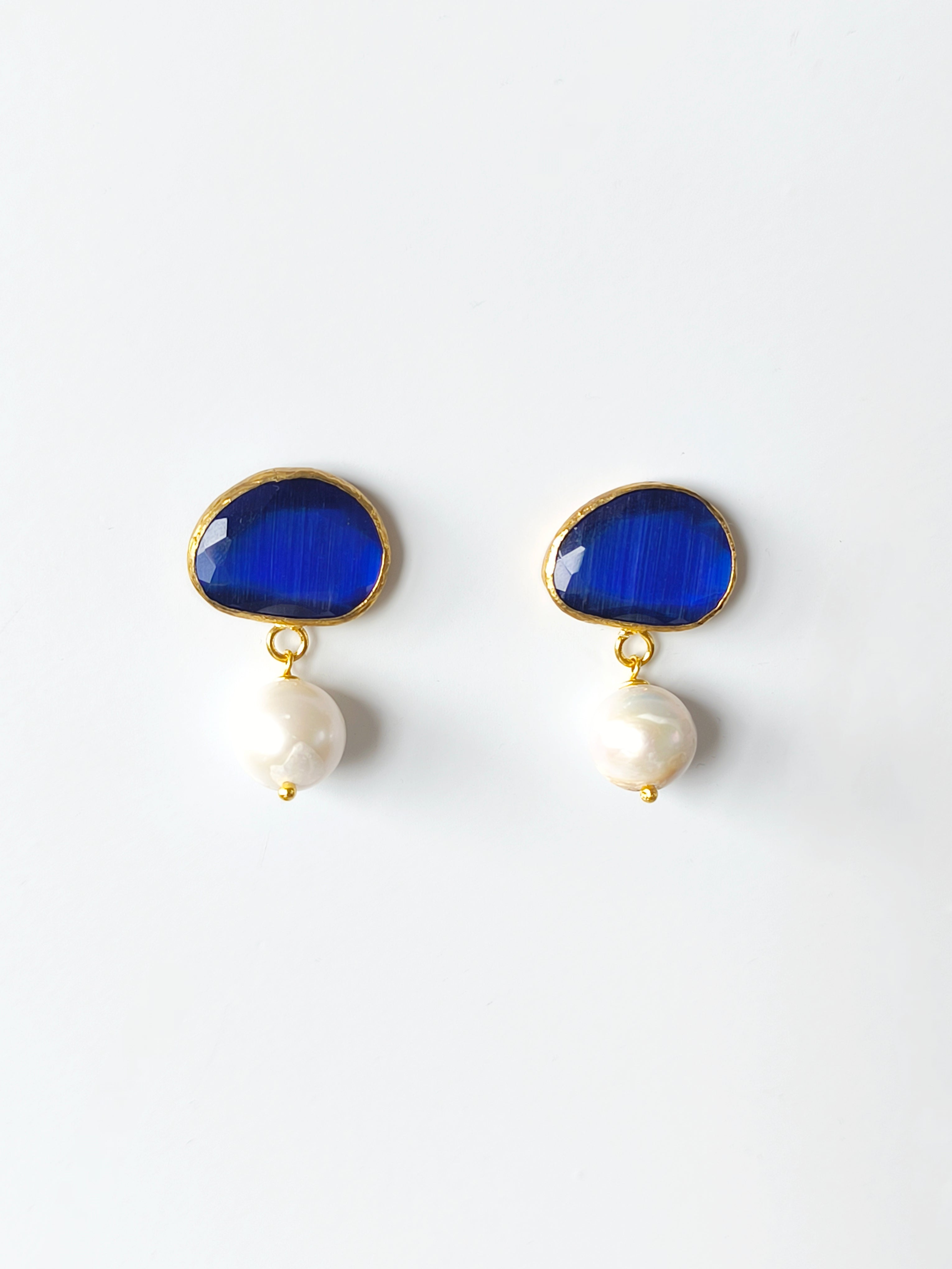 Molten Sapphire Earrings