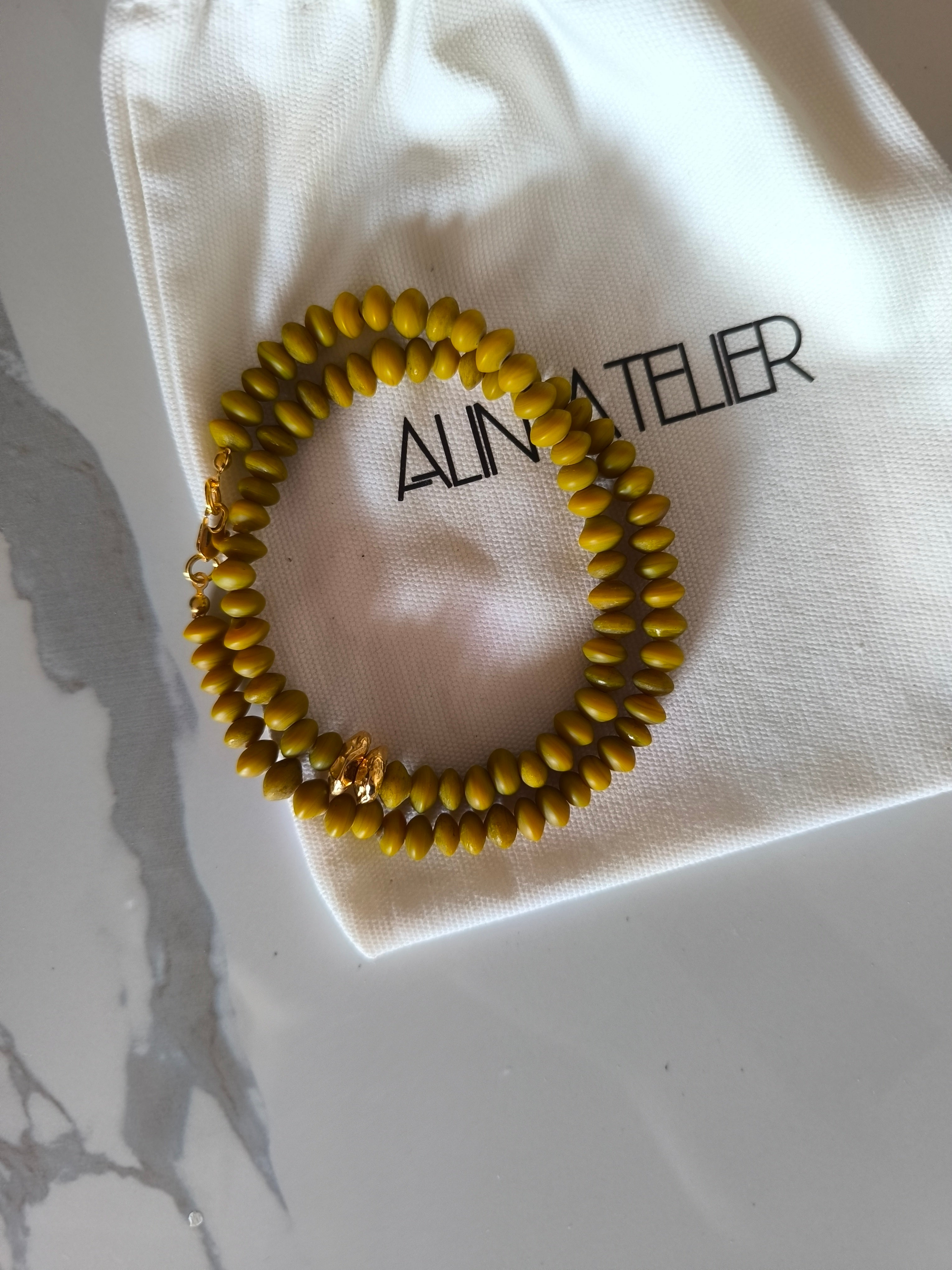 Terra Viva Mustard Yellow Necklace