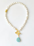 Solune Pearl&Turquoise Necklace